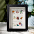 Lucky Charms Bring Fortune Sea Glass Framed Art - Black - 8" X 6" - image 1