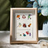 Lucky Charms Bring Fortune Sea Glass Framed Art - Oak - 8" X 6" - image 6