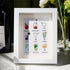 Multicolored Cocktails Theme Sea Glass Framed Art - White - 8" X 6" - image 7