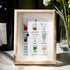 Multicolored Cocktails Theme Sea Glass Framed Art - Oak - 8" X 6" - image 5