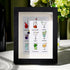 Multicolored Cocktails Theme Sea Glass Framed Art - Black - 8" X 6" - image 6