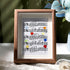 Eight Colorful Songbirds Singing Sea Glass Framed Art - Walnut Brown - 8" X 6" - image 7