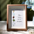 Family Unity Of Birds Sea Glass Framed Art - Walnut Brown - 8" X 6" - image 6