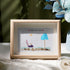 Happy Retirement Beach Chair And Umbrella Sea Glass Framed Art - Oak - 6" X 8" - image 6