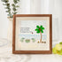 Friends On The Beach Under A Palm Tree Sea Glass Framed Art - Walnut Brown - 8" X 8" - image 7