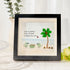 Friends On The Beach Under A Palm Tree Sea Glass Framed Art - Black - 8" X 8" - image 5