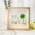 Friends On The Beach Under A Palm Tree Sea Glass Framed Art - Oak - 8" X 8" - image 6