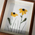 Daisy Handmade Sea Glass Framed Art - image 3
