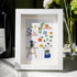 Cat And Greenhouse Sea Glass Framed Art - White - 8" X 6" - image 7
