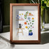 Cat And Greenhouse Sea Glass Framed Art - Walnut Brown - 8" X 6" - image 5