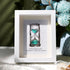 Life's Filled Hourglass Quote Sea Glass Framed Art - White - 8" X 6" - image 7