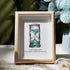 Life's Filled Hourglass Quote Sea Glass Framed Art - Oak - 8" X 6" - image 5