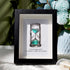 Life's Filled Hourglass Quote Sea Glass Framed Art - Black - 8" X 6" - image 6