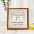 Always My Sister Forever My Friend Sea Glass Framed Art - Walnut Brown - 8" X 8" - image 1