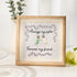 Always My Sister Forever My Friend Sea Glass Framed Art - Oak - 8" X 8" - image 5
