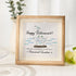 Cheers And Happy Retirement Sea Glass Framed Art - Oak - 8" X 8" - image 1