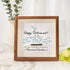 Cheers And Happy Retirement Sea Glass Framed Art - Walnut Brown - 8" X 8" - image 5