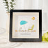 Retirement Beach Chair And Umbrella Sea Glass Framed Art - Black - 8" X 8" - image 5