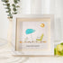 Retirement Beach Chair And Umbrella Sea Glass Framed Art - White - 8" X 8" - image 1