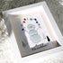 Christmas Snowman With Light Bulbs Sea Glass Framed Art - image 3
