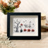 Happy Halloween Jack O Lantern And Ghost Sea Glass Framed Art - Black - 6" X 8" - image 4