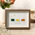 Happy Thanksgiving Pumpkin Sea Glass Framed Art - Walnut Brown - 6" X 8" - image 0