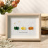 Happy Thanksgiving Pumpkin Sea Glass Framed Art - Oak - 6" X 8" - image 4