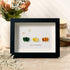 Happy Thanksgiving Pumpkin Sea Glass Framed Art - Black - 6" X 8" - image 5