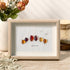 Fall In Love Autumn Trees Sea Glass Framed Art - Oak - 6" X 8" - image 4