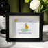 Delightful Sailboat Best Wish Sea Glass Framed Art - Black - 6" X 8" - image 0