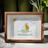 Delightful Sailboat Best Wish Sea Glass Framed Art - Walnut Brown - 6" X 8" - image 5