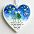 Starry Sky Friendship Heart-Shaped Sea Glass Hanging Ornament - image 3