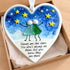 Starry Sky Friendship Heart-Shaped Sea Glass Hanging Ornament - image 1