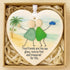 Treasured Friendship Heart-Shaped Sea Glass Hanging Ornament - image 1