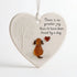 Heartwarming Dog Heart-Shaped Sea Glass Hanging Ornament - image 2