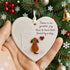 Heartwarming Dog Heart-Shaped Sea Glass Hanging Ornament - image 1