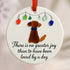 Fairy Lights Dog Round-shaped Sea Glass Hanging Ornament - image 4