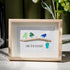 Dare To Be Different Birds Sea Glass Framed Art Inspirational Gift - Oak - 6" X 8" - image 0