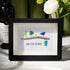 Dare To Be Different Birds Sea Glass Framed Art Inspirational Gift - Black - 6" X 8" - image 5