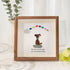 Dog Memorial Sea Glass Framed Art Loss Of Dog Gift - Walnut Brown - 8" X 8" - image 6