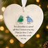 Friendship Gift Heart-Shaped Birds Sea Glass Hanging Ornament - image 2