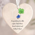 Friendship Gift Heart-Shaped Four Leaf Clover Sea Glass Hanging Ornament - image 4