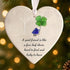 Friendship Gift Heart-Shaped Four Leaf Clover Sea Glass Hanging Ornament - image 2