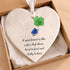 Friendship Gift Heart-Shaped Four Leaf Clover Sea Glass Hanging Ornament - image 1