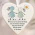 Bond of Soul Sisters Heart-Shaped Sea Glass Hanging Ornament - image 3