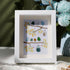 Birds On Blossom Branches Family Sea Glass Framed Art - White - 8" X 6" - image 4