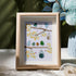 Birds On Blossom Branches Family Sea Glass Framed Art - Oak - 8" X 6" - image 6
