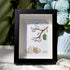 Cats Snuggling Under The Birdhouse Sea Glass Framed Art - Black - 8" X 6" - image 0