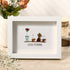 Good Morning Coffee Pot And Mugs Sea Glass Framed Art - White - 6" X 8" - image 4