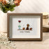 Good Morning Coffee Pot And Mugs Sea Glass Framed Art - Walnut Brown - 6" X 8" - image 3